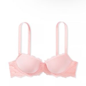 Victoria's Secret Dream Angels Smooth and Lace Lined Demi Light Pink Size 34D